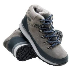 Buty Hi-Tec Midora Mid Wp 92800210806 szare. Szare obuwie trekkingowe damskie . Za 332.39 zł.