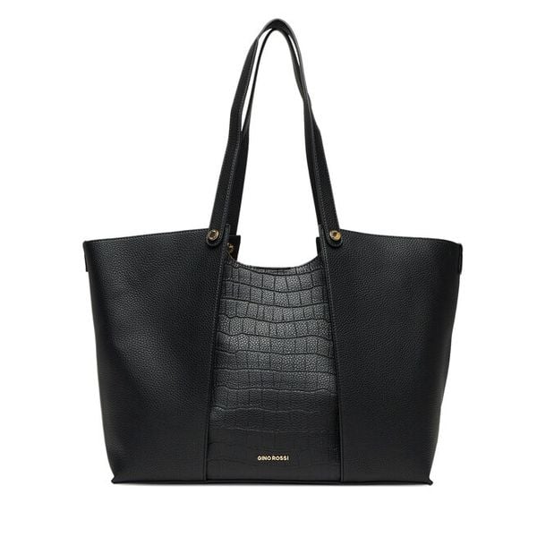 Torebka GINO ROSSI. Czarne torebki klasyczne damskie Gino Rossi, bez wzorów, bez dodatków. Za 329.99 zł.