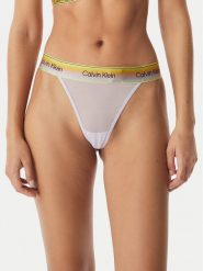 Calvin Klein Underwear Stringi LV00QF8856 Fioletowy jasny. Fioletowe stringi damskie Calvin Klein Underwear, s, bez wzorów, z syntetyku. Za 109.99 zł.