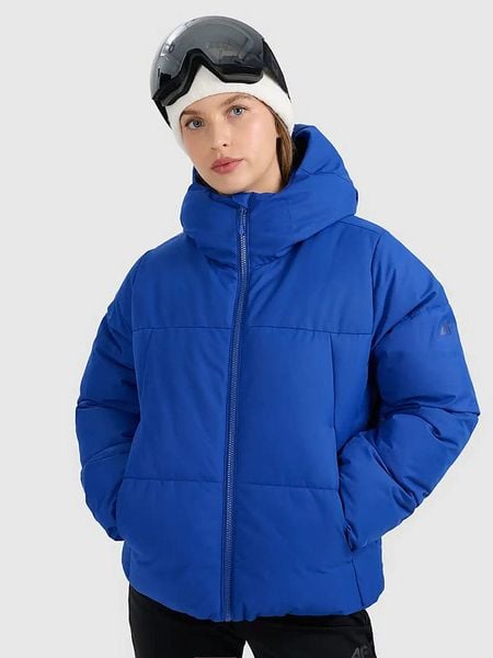 4F Kurtka narciarska w kolorze granatowym rozmiar: XXL. Niebieskie kurtki narciarskie i snowboardowe damskie 4f, m, bez wzorów, bez kaptura, narciarskie. Za 210.32 zł.