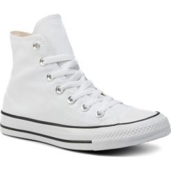 Trampki CONVERSE - Ctas Hi 165696C White/White/Black. Białe trampki i tenisówki męskie Converse, bez wzorów, z gumy, bez zapięcia. W wyprzedaży za 249.00 zł.