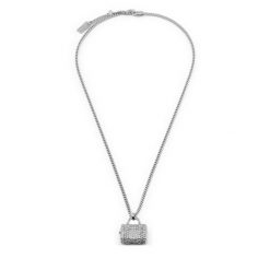 Naszyjnik Marc Jacobs. Szare naszyjniki damskie MARC JACOBS, srebrne. Za 519.99 zł.
