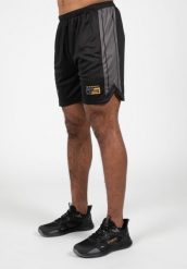 Orlando Szorty - Czarny. Czarne szorty męskie GORILLA WEAR, bez wzorów, z poliesteru. Za 220.00 zł.