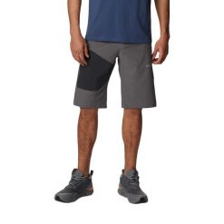 Spodenki trekkingowe męskie Columbia Triple Canyon II. Szare szorty męskie Columbia, bez kołnierzyka. Za 149.99 zł.