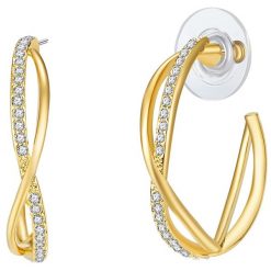 Lulu & Jane Stop metali Szkło Kolczyki 1 ct Damski. Białe kolczyki damskie Lulu & Jane, pozłacane. Za 305.99 zł.