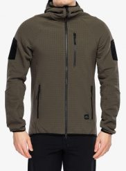 Kurtka polarowa męska Helikon-Tex Polar Patriot Pro. Brązowe kurtki męskie HELIKON-TEX, l, bez wzorów, z materiału, eleganckie, bez kaptura. Za 549.99 zł.