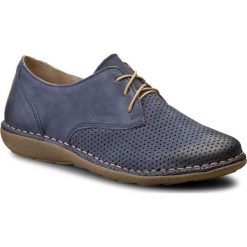 Półbuty LASOCKI COMFORT YARIS-10. Czerwone półbuty damskie Lasocki Comfort, bez wzorów, z nubiku, bez obcasa. W wyprzedaży za 74.98 zł.
