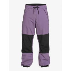 Spodnie narciarskie męskie Quikisilver Snow Down Technical. Fioletowe spodnie materiałowe męskie Quiksilver, bez wzorów, z poliesteru, sportowe. Za 431.00 zł.