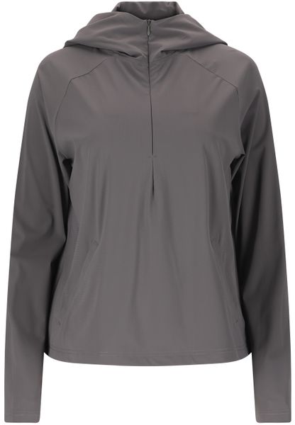 Bluza damska z kapturem Athlecia Amisa. Szare bluzy sportowe damskie Athlecia, uniwersalny, bez wzorów, z materiału, bez ramiączek, długie, bez kaptura. Za 216.00 zł.