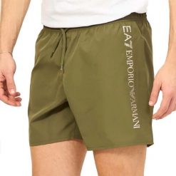 Szorty kąpielowe męskie EA7 Emporio Armani 902035-CC720-08684 bokserki. Zielone kąpielówki męskie EA7, m, trekkingowe. Za 209.00 zł.