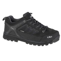Buty trekkingowe męskie, CMP Moon Low. Czarne buty trekkingowe męskie CMP, z gumy, bez zapięcia, trekkingowe. Za 449.99 zł.