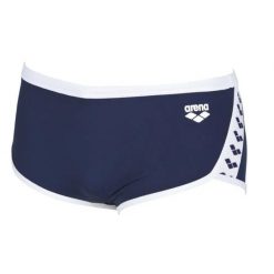 Kąpielówki męskie na basen Arena Tripe Low Waist. Niebieskie kąpielówki męskie Arena, l, bez wzorów, z materiału, na fitness i siłownię. Za 100.99 zł.