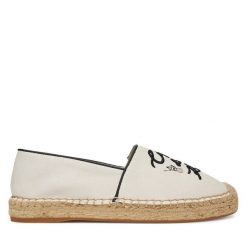 Espadryle KARL LAGERFELD. Białe espadryle damskie Karl Lagerfeld, bez wzorów, bez obcasa. Za 359.99 zł.