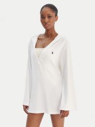 Polo Ralph Lauren Sukienka plażowa 21656576 Biały Relaxed Fit. Białe sukienki damskie Polo Ralph Lauren, na plażę, xl, bez wzorów, z bawełny, bez kołnierzyka, bez ramiączek. Za 999.99 zł.