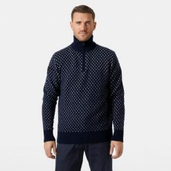 Sweter 1/4 zip Helly Hansen Arctic Icelander. Niebieskie swetry męskie Helly Hansen, bez wzorów, bez kołnierzyka. W wyprzedaży za 716.00 zł.