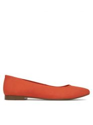 Lasocki Baleriny RST-KAJA-01N Pomarańczowy. Brązowe baleriny damskie Lasocki, bez wzorów, z nubiku, bez obcasa. Za 139.99 zł.
