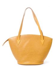 Louis Vuitton Skórzana torebka w kolorze żółtym - 26 x 30 x 17 cm rozmiar: onesize. Żółte torebki klasyczne damskie Louis Vuitton, bez wzorów, z materiału, bez dodatków. Za 2,696.99 zł.