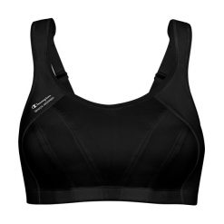 Stanik do biegania Shock Absorber Active Multi Sports. Czarne biustonosze sportowe damskie Shock Absorber, bez wzorów, z elastanu. Za 61.50 zł.