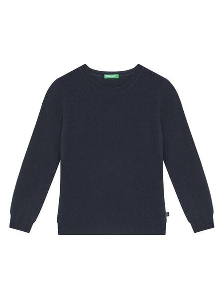 United Colors Of Benetton Sweter 106WC108R Granatowy Regular Fit. Niebieskie swetry chłopięce United Colors Of Benetton, bez wzorów, z wiskozy, bez kołnierzyka. Za 109.99 zł.