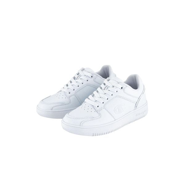 Buty sportowe CHAMPION REBOUND LOW S32415-WW009. Białe buty sportowe na co dzień damskie CHAMPION, bez wzorów, trekkingowe. Za 159.00 zł.