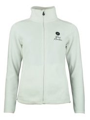 Peak Mountain Kurtka polarowa "Adaro" w kolorze kremowym rozmiar: L. Brązowe kurtki damskie Peak Mountain, l, bez wzorów, z polaru, bez kaptura. Za 113.99 zł.