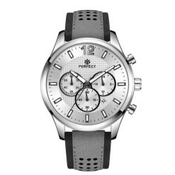 Zegarek Męski Na Pasku Duży Solidny Perfect Ch01L. Szare zegarki męskie srebrne. Za 119.99 zł.
