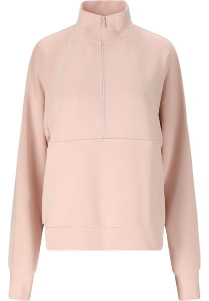 Bluza damska z zamkiem 1/2 Athlecia Jillnana. Brązowe bluzy bez kaptura damskie Athlecia, bez wzorów, z materiału, bez ramiączek, bez kaptura. Za 234.00 zł.