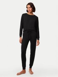 Triumph Spodnie piżamowe Cozy Comfort 10216531 Czarny Regular Fit. Czarne piżamy damskie Triumph, bez wzorów, z wiskozy, bez ramiączek. Za 159.99 zł.