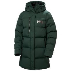 Parka damska z kapturem Helly Hansen Adore. Czarne parki damskie Helly Hansen, bez wzorów, z puchu. W wyprzedaży za 1,242.15 zł.