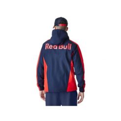 Czapka przeciwwiatrowa RedBull Racing NSK. Niebieskie czapki męskie New Era, bez wzorów, z materiału, sportowe. Za 346.00 zł.