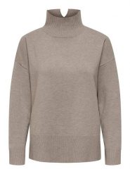 ONLY Sweter w kolorze szarobrązowym rozmiar: M. Brązowe golfy damskie Only, m, bez wzorów, bez ramiączek. Za 140.86 zł.