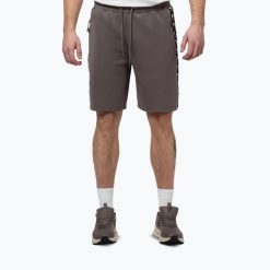 Spodenki męskie Pitbull Track Powers. Szare szorty męskie PITBULL, bez wzorów, z elastanu, sportowe. Za 189.99 zł.