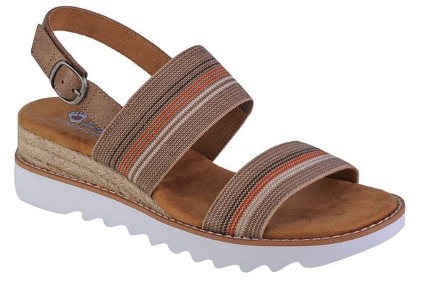 Sandały Skechers Model Desert Kiss H Kolor Brązowy. Brązowe obuwie trekkingowe damskie Skechers, bez wzorów, z materiału, bez obcasa. Za 259.99 zł.