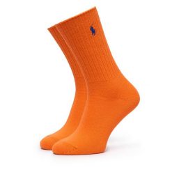 Skarpety długie Polo Ralph Lauren. Brązowe skarpetki damskie Polo Ralph Lauren, bez wzorów. Za 89.99 zł.