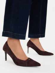 MEXX Szpilki EO-WS1313-02 Brązowy. Brązowe szpilki Mexx, bez wzorów, ze skóry, bez obcasa. Za 329.99 zł.