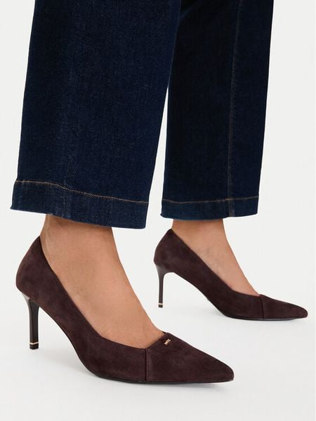 MEXX Szpilki EO-WS1313-02 Brązowy. Brązowe szpilki Mexx, bez wzorów, ze skóry, bez obcasa. Za 329.99 zł.