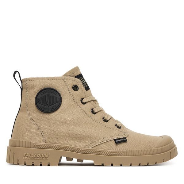 Trapery Palladium. Brązowe trapery damskie Palladium, bez obcasa. Za 329.99 zł.