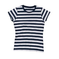 T-shirt Damski W Paski. Białe t-shirty damskie MANTIS, bez wzorów, bez kołnierzyka. Za 65.99 zł.