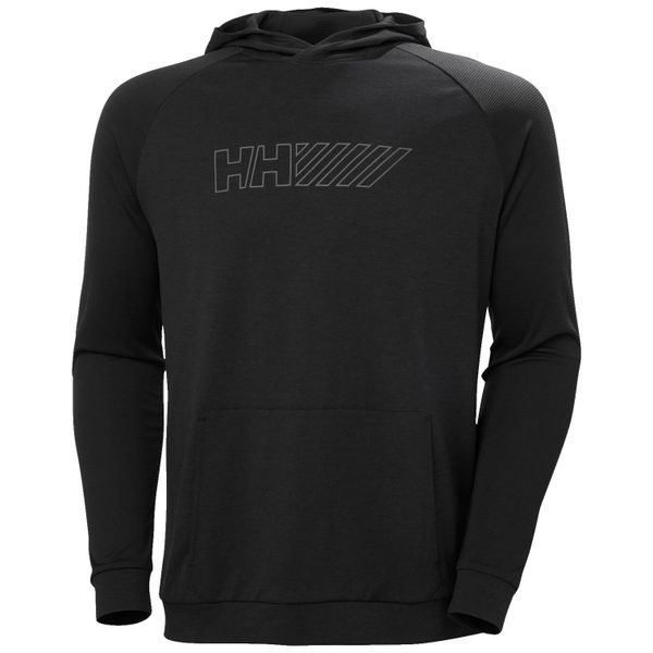 Sweter z kapturem Helly Hansen Lifa Tech Lite. Czarne swetry męskie Helly Hansen, s, bez wzorów, ze skóry, bez kołnierzyka. Za 221.99 zł.
