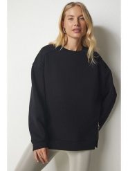 Happiness Istanbul Bluza w kolorze czarnym rozmiar: 40. Czarne bluzy bez kaptura damskie Happiness Istanbul, z bawełny. Za 135.17 zł.