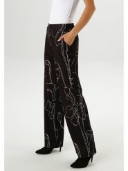 Aniston Spodnie w kolorze czarno-białym rozmiar: 40. Białe spodnie materiałowe damskie Aniston, bez wzorów, z materiału. Za 95.92 zł.