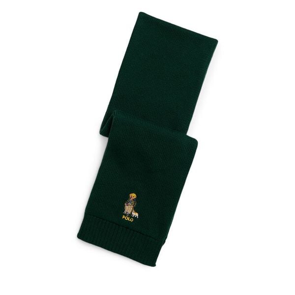 Szalik Polo Ralph Lauren. Zielone szaliki męskie Polo Ralph Lauren, bez wzorów. Za 309.99 zł.