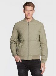 Guess Kurtka bomber M3RL08 WBS80 Zielony Regular Fit. Zielone kurtki męskie Guess, m, z aplikacjami, z syntetyku, bez kaptura. Za 1,119.00 zł.