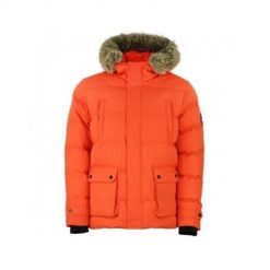 Kurtka puchowa wodoodporna Peak Mountain Canabel. Brązowe kurtki narciarskie i snowboardowe damskie Peak Mountain, m, bez wzorów, z futra, bez kaptura, narciarskie. W wyprzedaży za 305.50 zł.