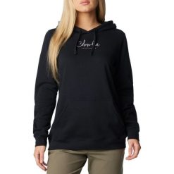 Bluza dresowa sportowa damska Trek Graphic Treatment Hoodie. Czarne bluzy bez kaptura damskie Columbia, l, z bawełny. Za 199.99 zł.