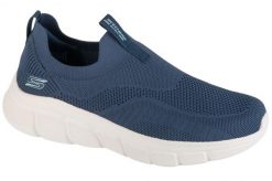 Buty sportowe Sneakersy męskie, Bobs B Flex - Frigid Edge. Niebieskie buty sportowe na co dzień męskie Skechers, z materiału, bez zapięcia, trekkingowe. Za 229.99 zł.