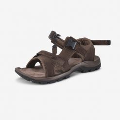 Second Life - Sandały turystyczne męskie Quechua NH500 skóra - Stan Doskonały. Brązowe sandały męskie QUECHUA, z materiału, bez zapięcia. Za 169.99 zł.
