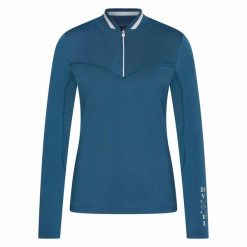 Damska koszulka z długim rękawem HV Polo Jayden. Niebieskie topy sportowe damskie HV POLO, na lato, xl, bez wzorów, prążkowane, bez ramiączek. Za 295.00 zł.