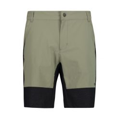 Szorty męskie turystyczne CMP 34T7657. Zielone szorty męskie CMP, bez kołnierzyka. Za 290.50 zł.