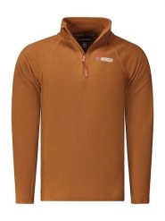 Geographical Norway Bluza polarowa "Tug" w kolorze jasnobrązowym rozmiar: S. Brązowe bluzy bez kaptura męskie Geographical Norway, s, z materiału. Za 66.00 zł.
